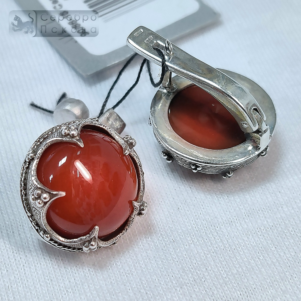 Серьги "Готланд" сердалик