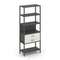 Shelf System Односекционный стеллаж пятиярусный с ящиками SN.STM-512 Антрацит/Дуб Наварра/Металл Ант