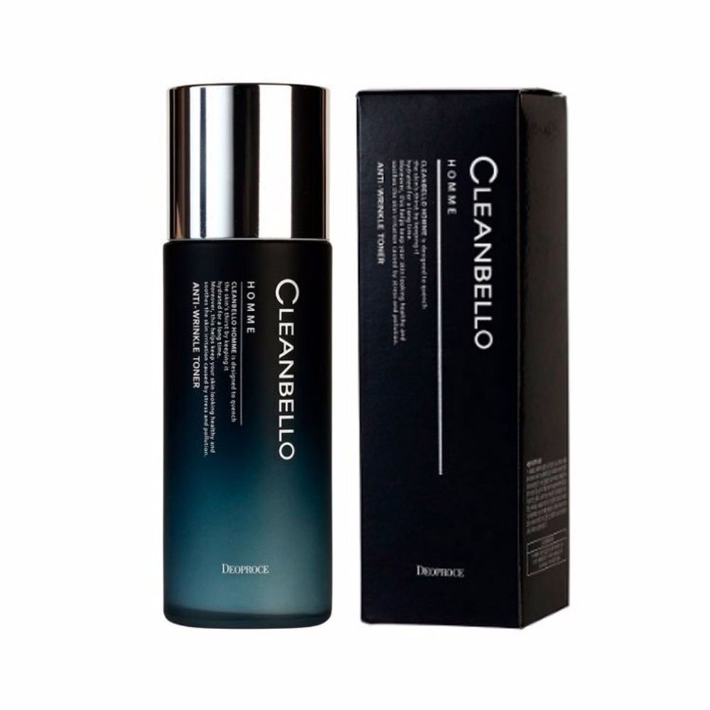 Deoproce Увлажняющий Антивозрастной тонер для мужчин Cleanbello Homme Anti-Wrinkle Toner 150мл