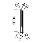 Садово-парковый светильник Outdoor O425FL-L25GF