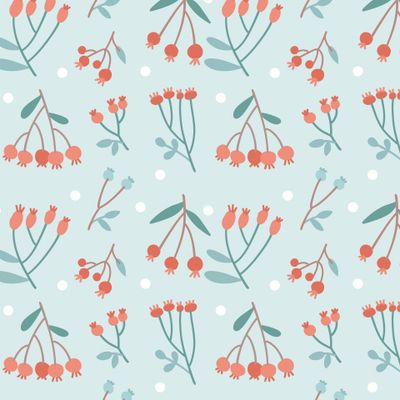 Ягоды на снегу