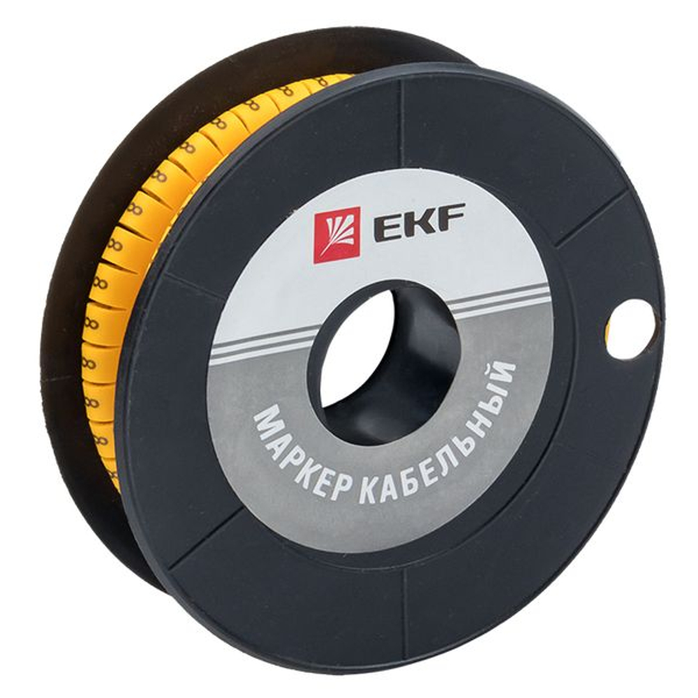 Маркер кабельный 6,0 мм2 "8" (350 шт.) (ЕС-3) EKF PROxima (200.00 шт.)