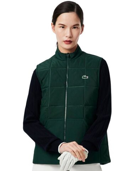 Женская теннисная жилетка Lacoste Water-Repellent UV Protect Sport - green