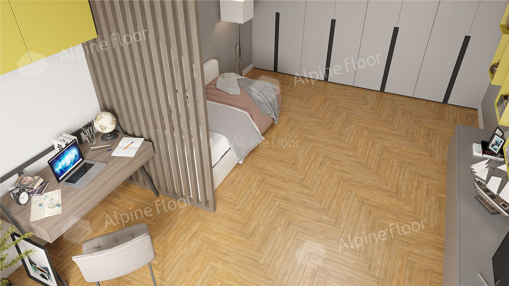 Ламинат Alpine Floor Herringbone 12 Pro LF106-04 Дуб Тулуза