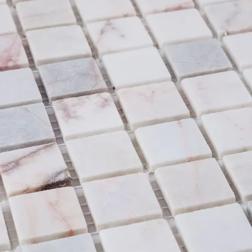 DAO-537-23-4 Мозаика из мрамора pink porriny светлорозовая