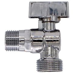 Кран шар. д/быт. прибор. угл. 1/2х3/4 ш/ш с отражат. бабочка, удл. резьба, хром. CTM CAMR1234