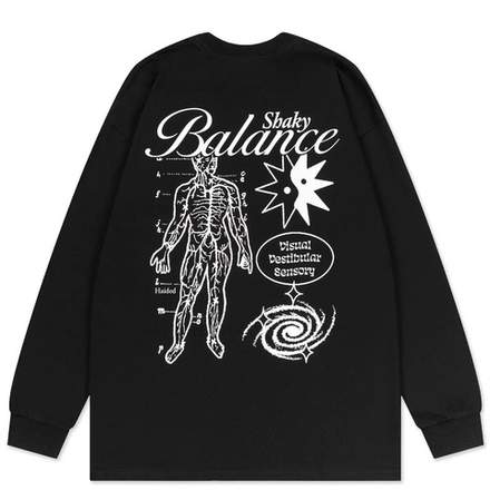 Лонгслив Haided BALANCE RLXD LS TEE, Черный