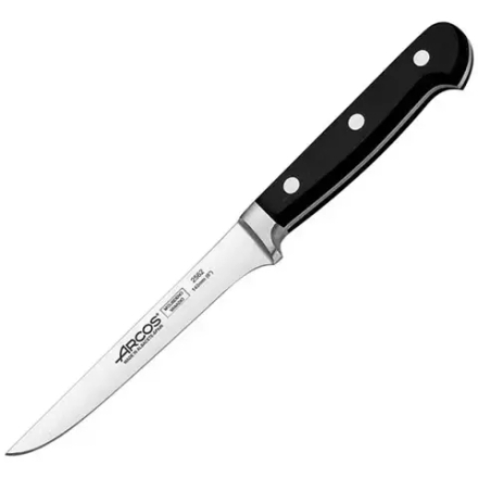 Нож для обвалки мяса «Классика» сталь нерж.,полиоксиметилен ,L=14см черный,металлич