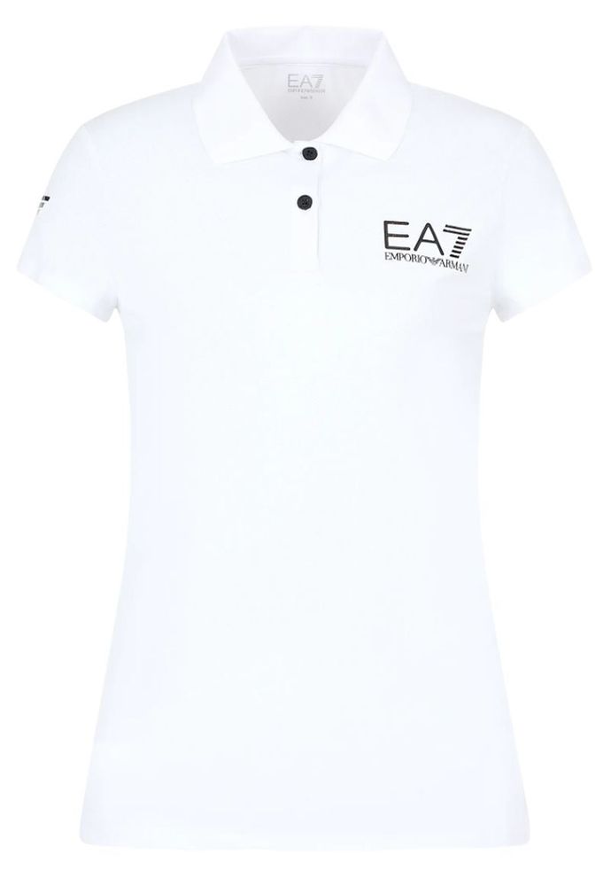 Женское поло EA7 Woman Jersey Polo Shirt - white