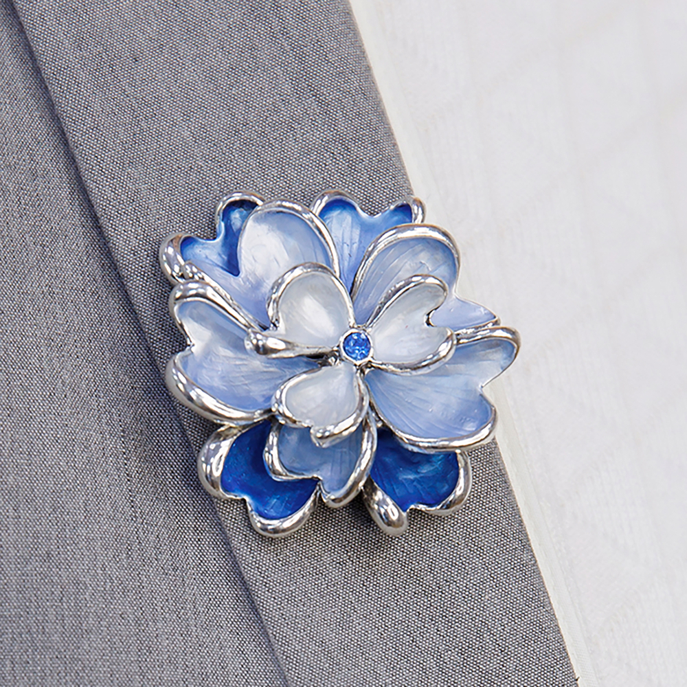 Брошь Shadore Цветок XZ1153.21 BL/S