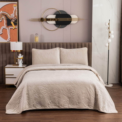 Покрывало 160х220 и наволочка 50х70 Sofi De MarkO Мелисса светло-бежевое