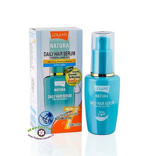 Экстра-легкая сыворотка для объема волос Daily Hair Serum For Volumizing Lolane Natura