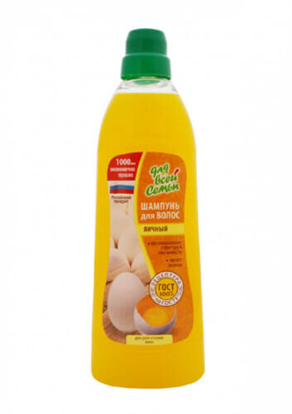 Шампунь для волос Для всей семьи Яичный 1,0 л