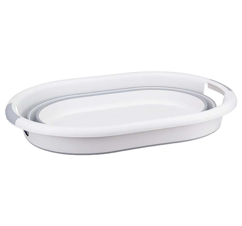 Таз ФЛЕКС 17,5 л овальный складной с ручками, материал- полипропилен, ТЭП М2503