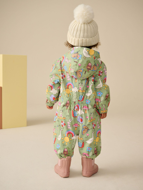 Комбинезон непромокаемый с флисовой подкладкой для девочки Next E25-118, Салатовый