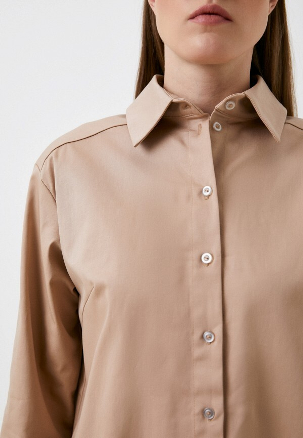 Рубашка женская Anyday Icon Shirt 03, цвет бежевый
