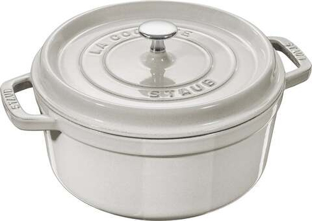 Кастрюля staub la cocotte, чугун, антипригарное покрытие, белая · арт. fabr 40510-286-0