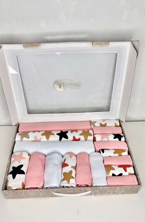 Базовый гардероб из 30 предметов Звезды с коралловым