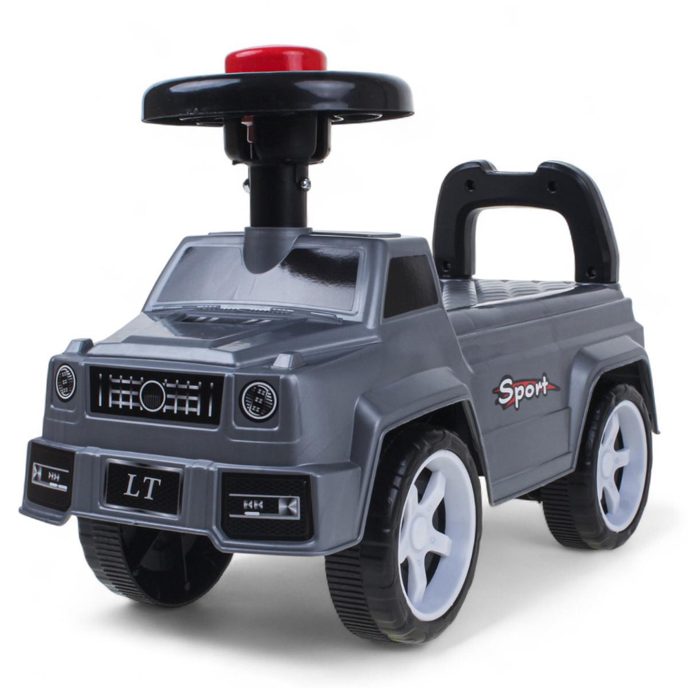 Детская машина толокар, серая, коробка NNC-2