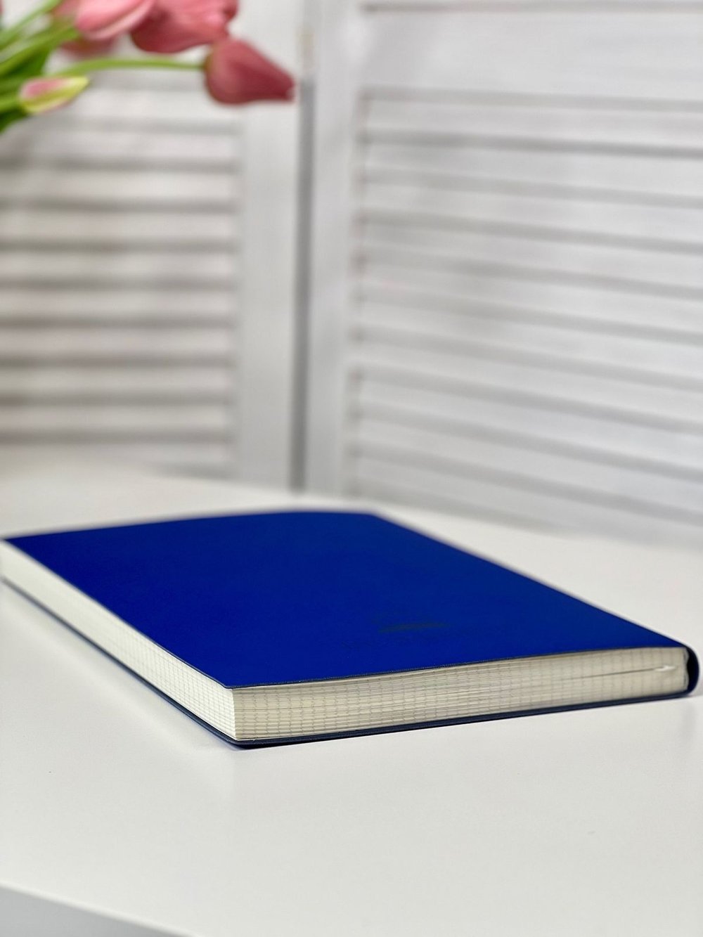 Блокнот А4 200л. (400страниц) в клетку без рамки Синий (К44-694КБР)