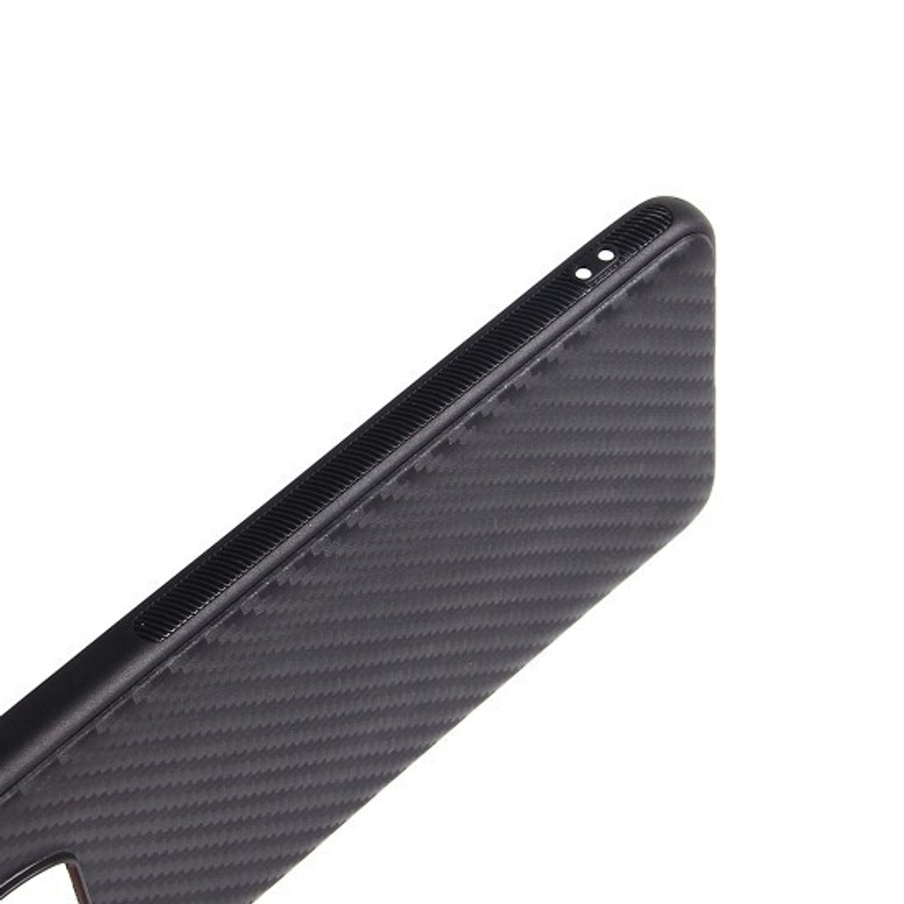 Чехол ТПУ карбон для Xiaomi Poco X3, 011068 Черный
