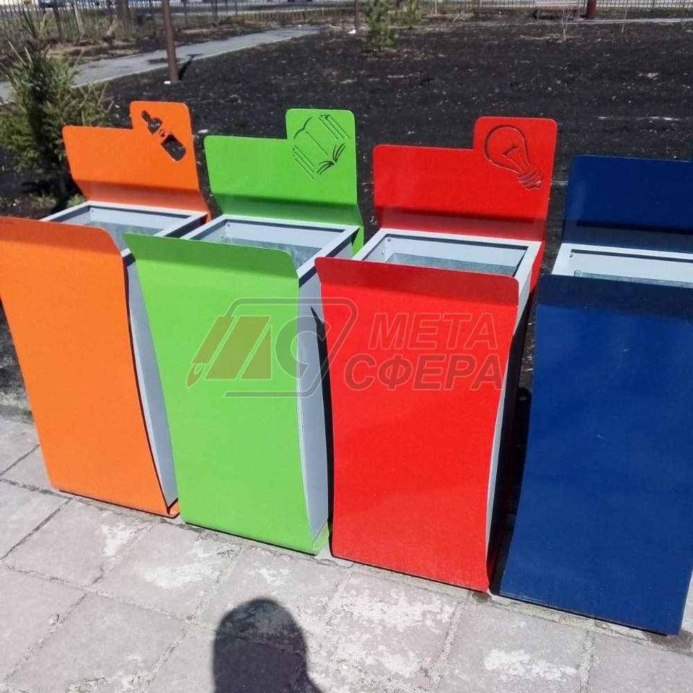 Урна Папка для раздельного сбора мусора