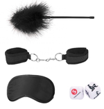 Черный игровой набор Introductory Bondage Kit №2 (Цвет: черный)