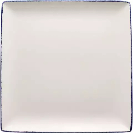 Блюдо «Блю Дэппл» квадратное фарфор ,L=27,B=27см белый,синий
