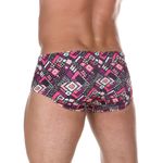 Мужские плавки баклажановые с принтом DOREANSE 3828