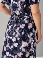 Халат Х-058/синий-розлистья