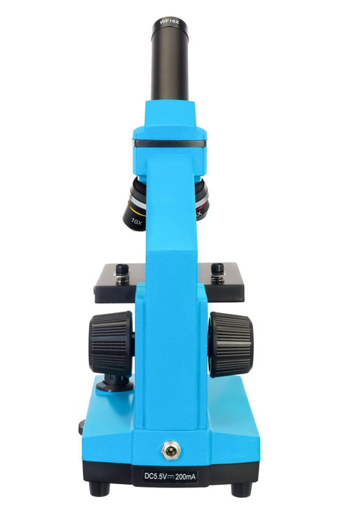 Микроскоп Levenhuk Rainbow 2L PLUS Лазурь с набором Levenhuk K50