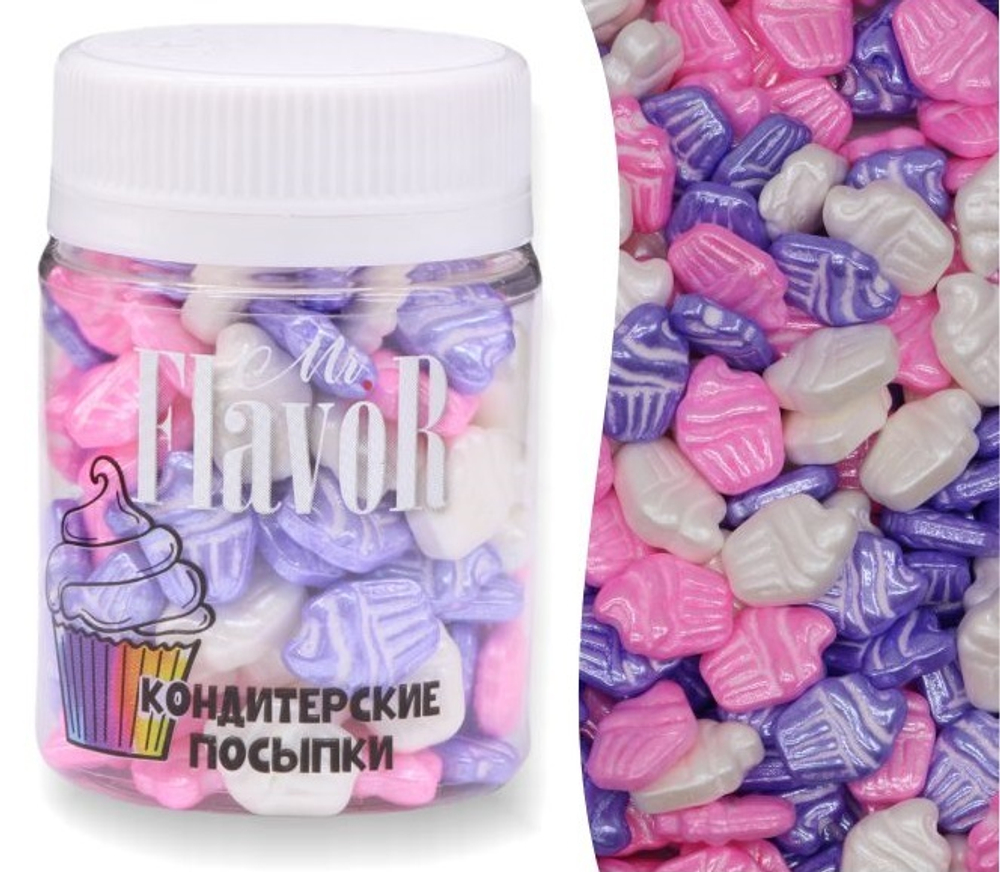 Посыпка Mr.FlavoR "Кексики перламутровые микс 2", 50 гр