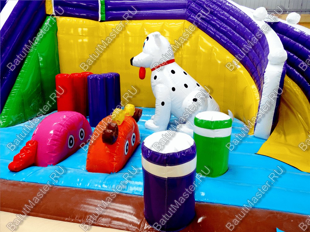 Надувной батут "Детский мегапарк" 18*18*8 м
