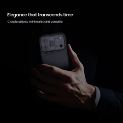 Чехол тонированный прозрачный на iPhone 17 Pro, серия CamShield Pro от Nillkin (с двойной защитной шторкой для камеры)