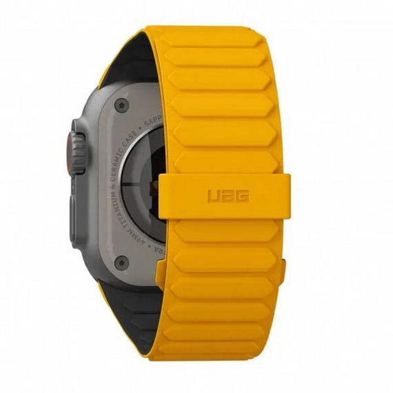 Ремешок силиконовый UAG Pathfinder Silicone для Apple Watch 49/45/44/42мм (194161118240) Heritage Yellow/Black