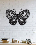 Декоративное панно на стену из металла "Бабочка"