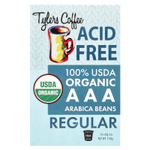 Tylers Coffees, Органический кофе, обычный, без кислоты, 16 капсул (8 г) каждая