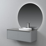 Тумба с раковиной Black&White Universe 120 см U915.1200 R glossy light grey