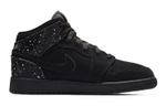 Кроссовки Jordan Air Jordan 1 Mid Black Rush Pink White Splatter (Женская размерная сетка)