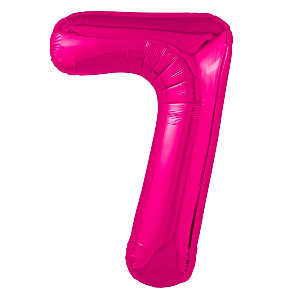 Цифра 7 фуксия 40&quot; Agura
