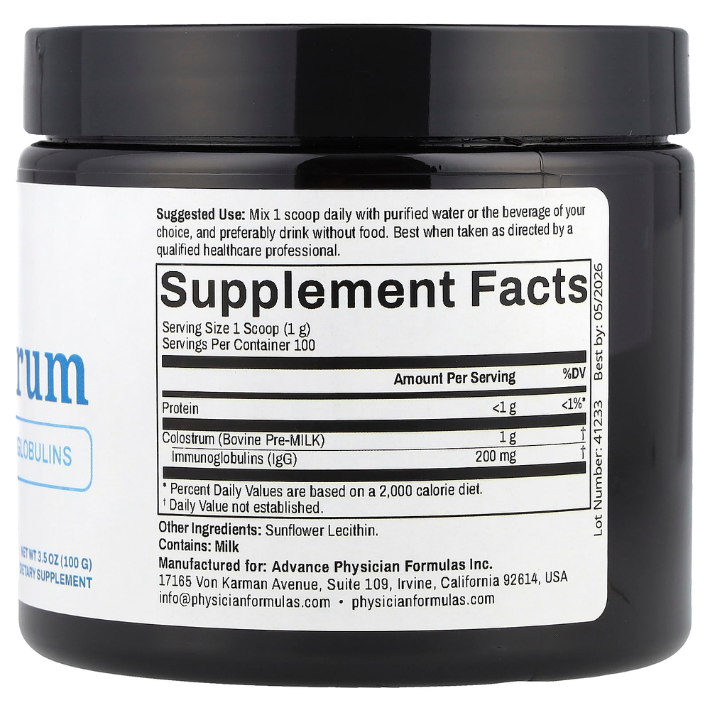 Advance Physician Formulas, Молозиво, 100 г (3,5 унции)