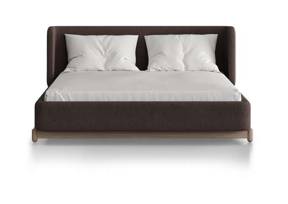 Кровать Basic спальное место 140*200 см (шоколад, твид)