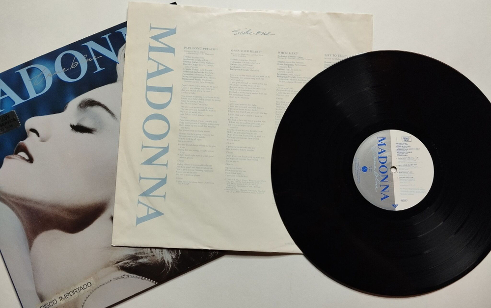 Винтажная виниловая пластинка LP Madonna True Blue (Germany 1986)