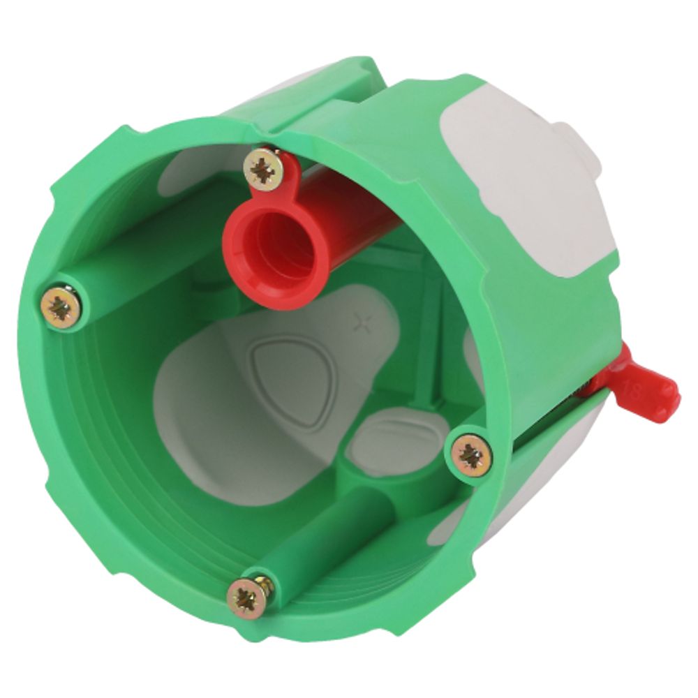 Коробка установочная ЭРА KUU-68-55-unibox двухкомпонентная универсальная зеленая 68х55мм UniBox саморезы IP30