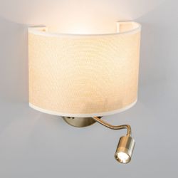 Citilux Декарт CL704306 Бра с бежевым абажуром и диммером