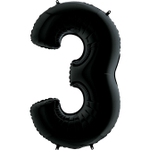 Шар Цифра Черная