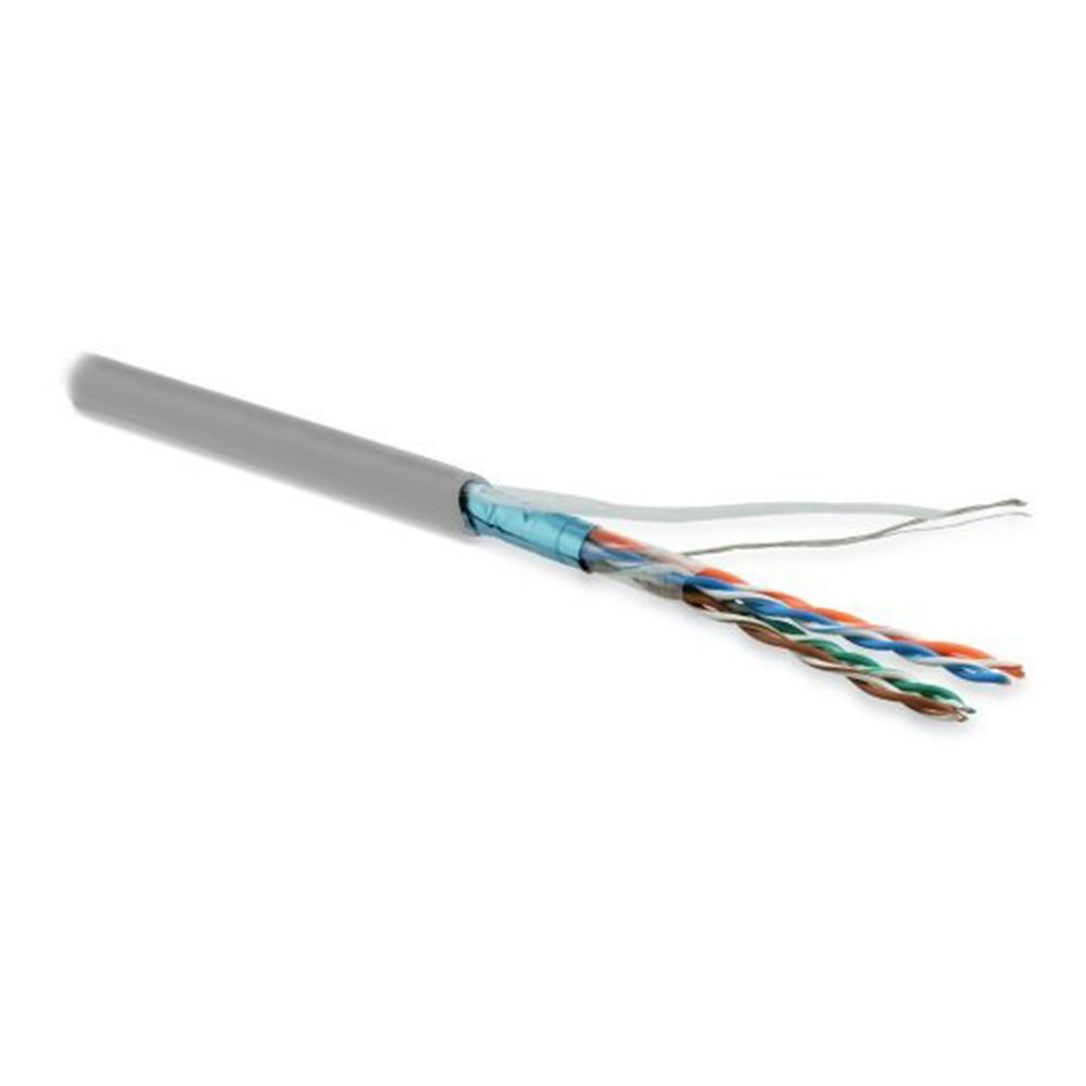 FUTP4-C5E-P26-IN-LSZH-GY-100 F/UTP кат.5е, 4 пары, 0,48 LSZH нг(А)-HF кабель витая пара Hyperline