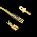180 штук Обжимная Клемма в коробке,клемы-электро обжимные 2.8 4.8 6.3 mm,золотой