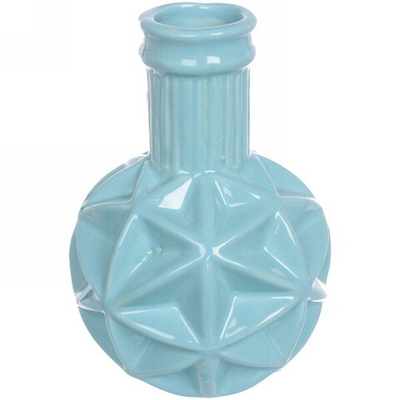 Ваза из керамики «Crispy-Беверли» 15,5см цвет голубой