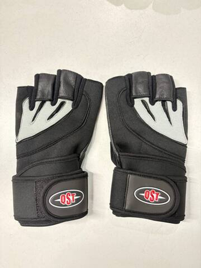 Перчатки для фитнеса черно-серые